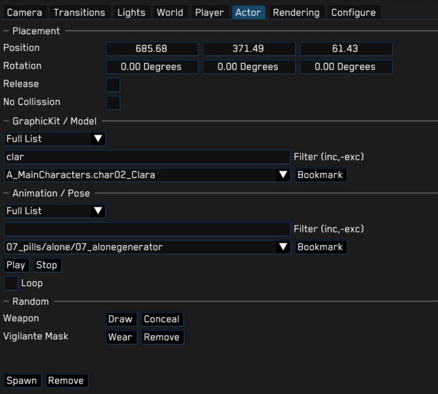 WATCH_DOGS UTC Camera Menu