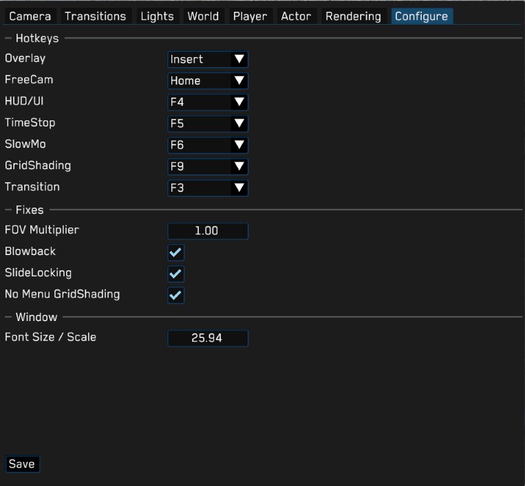 WATCH_DOGS UTC Camera Menu